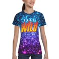thumbnail image 7 of Ben Azelart Stay Wild Kids T-Shirt 3d Printed Graphic T-Shirts Boys And Girls Short Sleeve Shirts For Youth Kids X-Small, 7 of 7