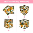 thumbnail image 6 of RATGDN Collapsible Fabric Cube Storage Bin with Double Handles for Living Room Bedroom Office Black - Orange Juice Fruit, 6 of 7