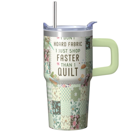 20oz Vacuum Cup with Lid & Straw - Stainless Steel Double Wall Insulated Travel Tumbler, Leakproof Thermal Coffee Mug, Bohemian Design