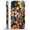3D Mosaic Vintage Colorful Flowers, variant on Punmada Compatible with iPhone 16 Plus Glossy Case For Girl Boy Full Body Protective Hard Shell Esthetics Pattern Stained Glass Mushrooms Butterfly Dragonfly