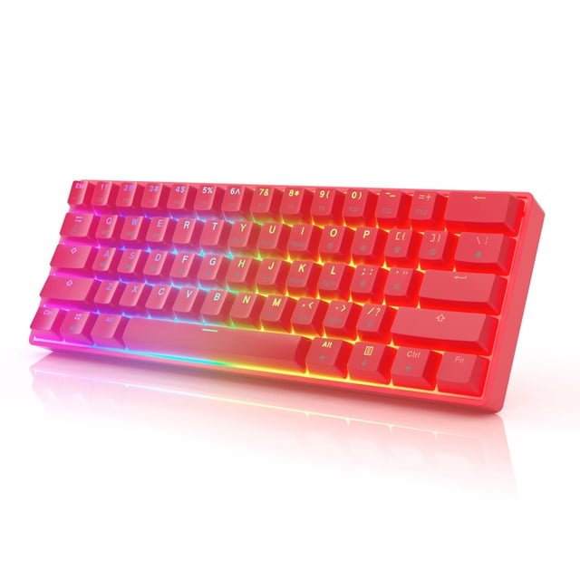 Teclado Mecánico HK GAMING GK61s RGB Cableado 61 Teclas