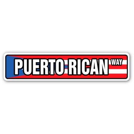 PUERTO RICAN FLAG Street Sign puerto rico national nation pride | Indoor/Outdoor |  24