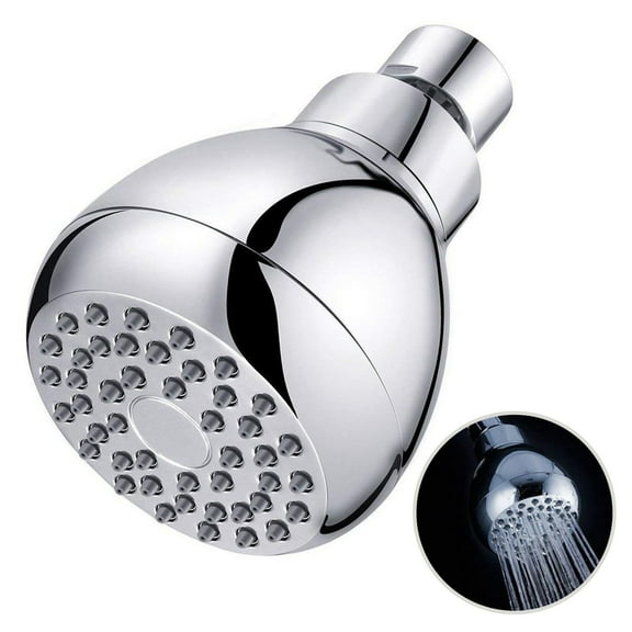 InHome Shower Head High Water Pressure Flow Fixed Showerhead Replacement