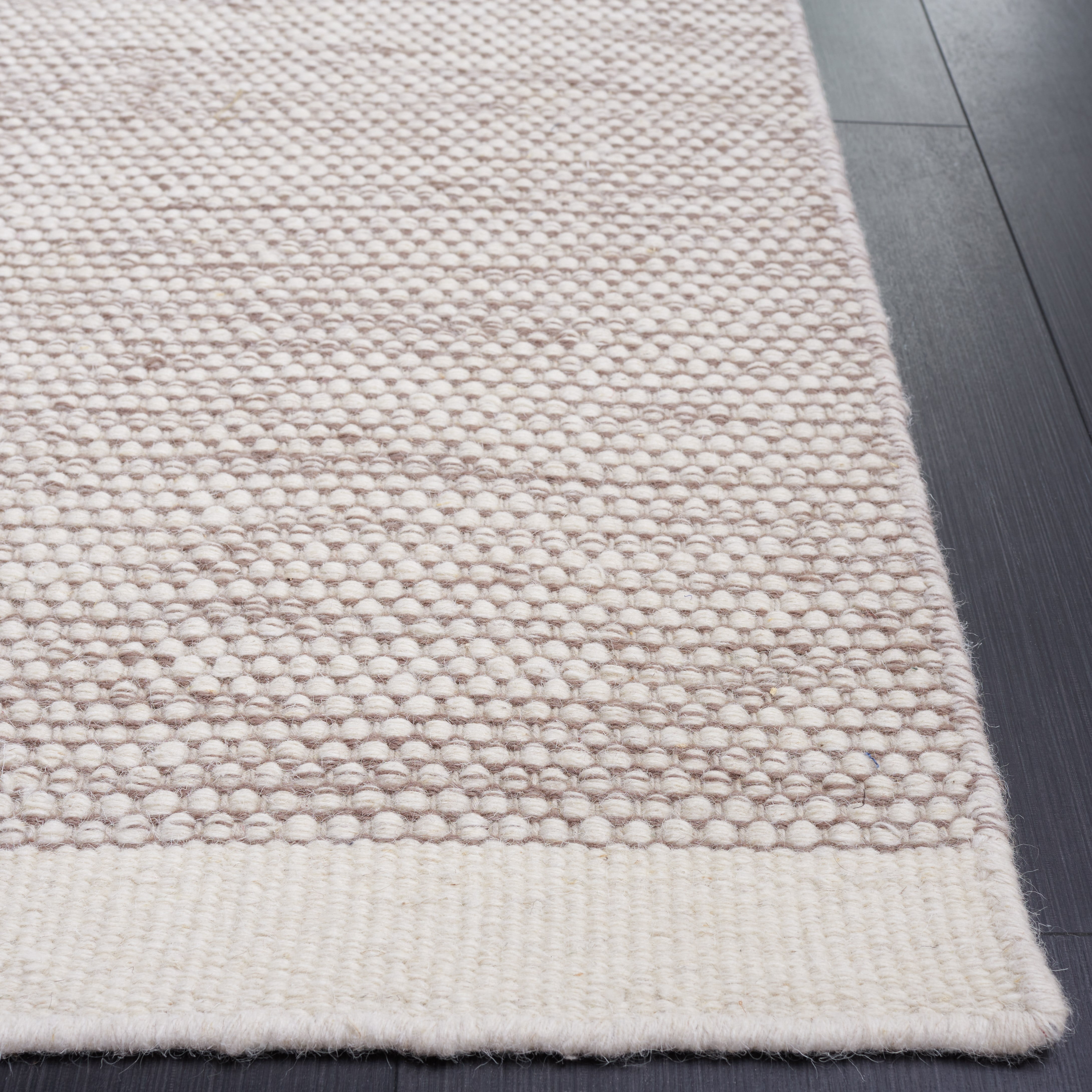 SAFAVIEH Natura Mellony Solid Area Rug, Brown/Ivory, 6' x 6' Square