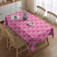 thumbnail image 2 of Pink Breast Cancer Rectangle Tablecloth 60"x84",Waterproof Polyester Rectangle Table Cloth, Wipeable Spillproof Polyester Tablecloth for Dining, Camping, Indoor and Outdoor, 2 of 5