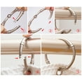 thumbnail image 4 of Utopia Alley Shower Hooks - Shower Curtain Rings for Bathroom - Rust Proof Shower Curtain Hooks for Shower Curtain or Liner - Set of 12, Brushed Nickel, 4 of 10