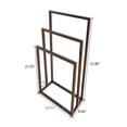 thumbnail image 4 of Canddidliike Metal 3 Bar Towel Rack Drying Holder for Bathroom Organizer, Brown, 4 of 5