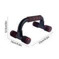thumbnail image 3 of Push Up Bars for Home Gym - Non-Slip Silica Gel Handles, 9.2 x 5.6 x 5 Inches, 550g Weight - Upper Body Workout Equipment for Chest, Back, Abs & Shoulders Akmoler | Iron, Red, 3 of 9