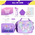 thumbnail image 3 of JYPS Lunch Box, Insulated Lunch Bag, Bento Box (Purple M), 3 of 6