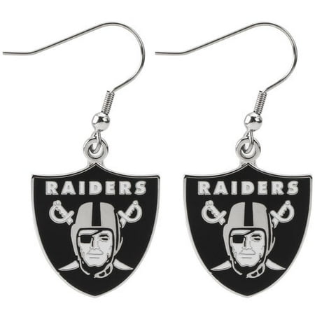 Oakland Raiders Jewelry - Oakland Raiders Logo Wire Earrings
