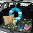 thumbnail image 2 of DISNIMO Floral Printed Universal Car Trunk Mat 29" x 39" Decorative Cargo Liner Floor Mat All Weather Trunk Protection Trimmable to Fit Heavy Duty Car Trunk Mat Suitable for Most Car Models, 2 of 7