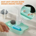 thumbnail image 4 of Faucet Splash Guard, Faucet Water Catcher Mat, Longer Sink Mat for Kitchen, Bathroom, 4 of 7
