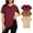 Orange Brown+Rumba Red+Light Pink, variant on Women's 3 pack V-Neck Short Sleeve T-Shirts – Lightweight, Breathable Summer Tops for Casual, Workout, or Everyday Wear