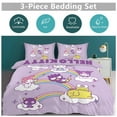 thumbnail image 2 of Hello Kitty Friend Comforter Set with Sheets - 3 Piece Bedding Includes Pillow Covers - Super Soft Bedding Room Decor Twin, 2 of 5