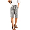 thumbnail image 4 of LRen Girls Casual Shorts School Shorts for Girls Letters Printing Elastic Waist Drawstring Shorts Summer Beach Sports Running Shorts with Pockets, 4 of 4