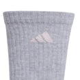 thumbnail image 3 of Calcetines Adidas Athletic Cushioned Crew para mujer, paquete de 6, tallas 9-11, 3 of 5