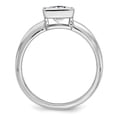 thumbnail image 2 of 14k White Gold Solitaire 1.7ct. Princess Bezel Moissanite Engagement Ring Size 7, 2 of 7