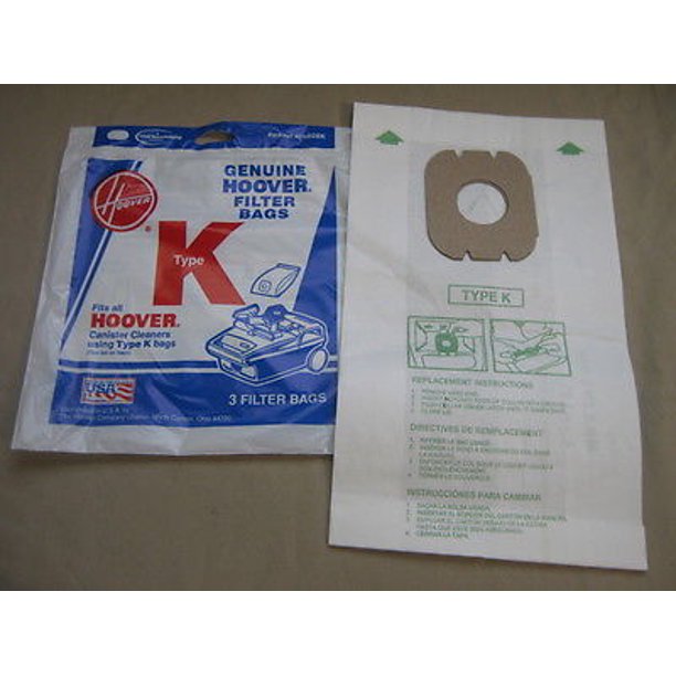 Genuine Hoover Style K Vacuum Bags 4010028 4010100 Spirit Encore