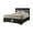Black, variant on Miranda 51-inch Wood Full Storage Panel Bed White
