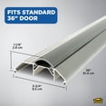 thumbnail image 3 of M-D Building Products 08029 3-3/4 in. x 1-1/8 in. x 36 in. Silver Aluminum and Vinyl Heavy-Duty High-Profile Threshold, 3 of 8