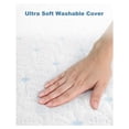 thumbnail image 3 of 2" [Twin XL] Mattress Topper, Memory Foam Mattress Topper Twin Extra Long for Dorm with Ultra Soft Cover & Corner Straps, Certified, 3 of 4