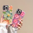 thumbnail image 4 of High Sense Spot Drill Oil Painting Flowers Phone Case,iPhone 14 Pro Max, 4 of 6