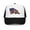 Black / White / Black, variant on American Flag Foam trucker hat (Red)