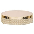 thumbnail image 6 of Efavormart 13" Gold Crystal Beaded Metal Cake Stand Pedestal, Cupcake Display, Dessert Riser, 6 of 11