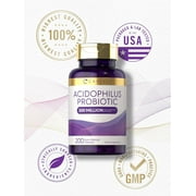 Acidophilus Probiotic | 500 Million CFU | 200 Capsules | Probiotic For Men & For Women | by Carlyle