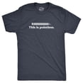 thumbnail image 1 of Mens This Is Pointless T Shirt Funny Broken Pencil Joke Tee For Guys (Heather Navy - POINTLESS) - M, 1 of 3