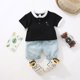 thumbnail image 1 of Traje de verano para niños Ropa para niños Ropa de algodón para bebés de manga corta, 1 of 4