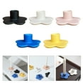 thumbnail image 2 of Gieenan Ceramics Flower Shape Taper Candle Holder Candlestick Seasonal Tabletop Decors, 2 of 16