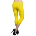 thumbnail image 3 of Vivian's Fashions Capri Leggings - Cotton, Lace Trim (Junior/Junior Plus Sizes), 3 of 4