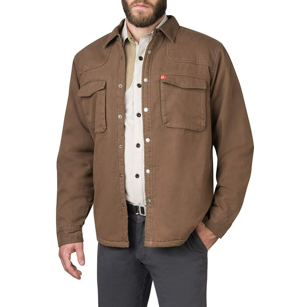 The American Outdoorsman Sherpa Lined Twill Shirt Jackets for Men