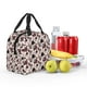 thumbnail image 5 of Easygdp Retro Red Black Roses Bolsa Térmica Premium - Tela Oxford Impermeable, Gran Capacidad, Bolsillo Frontal, Unisex para Trabajo, Escuela, Actividades al Aire Libre y Picnics, 5 of 8
