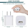 thumbnail image 2 of USB Charger Wall Plug, [5Pack-1Port] Fast Charging Outlet AC Power Adapter Block Cube for iPhone, iPad, Samsung, Camera, Android or Type C Phones & Tablets Charge Multiple USB Hub Station Base, 2 of 10