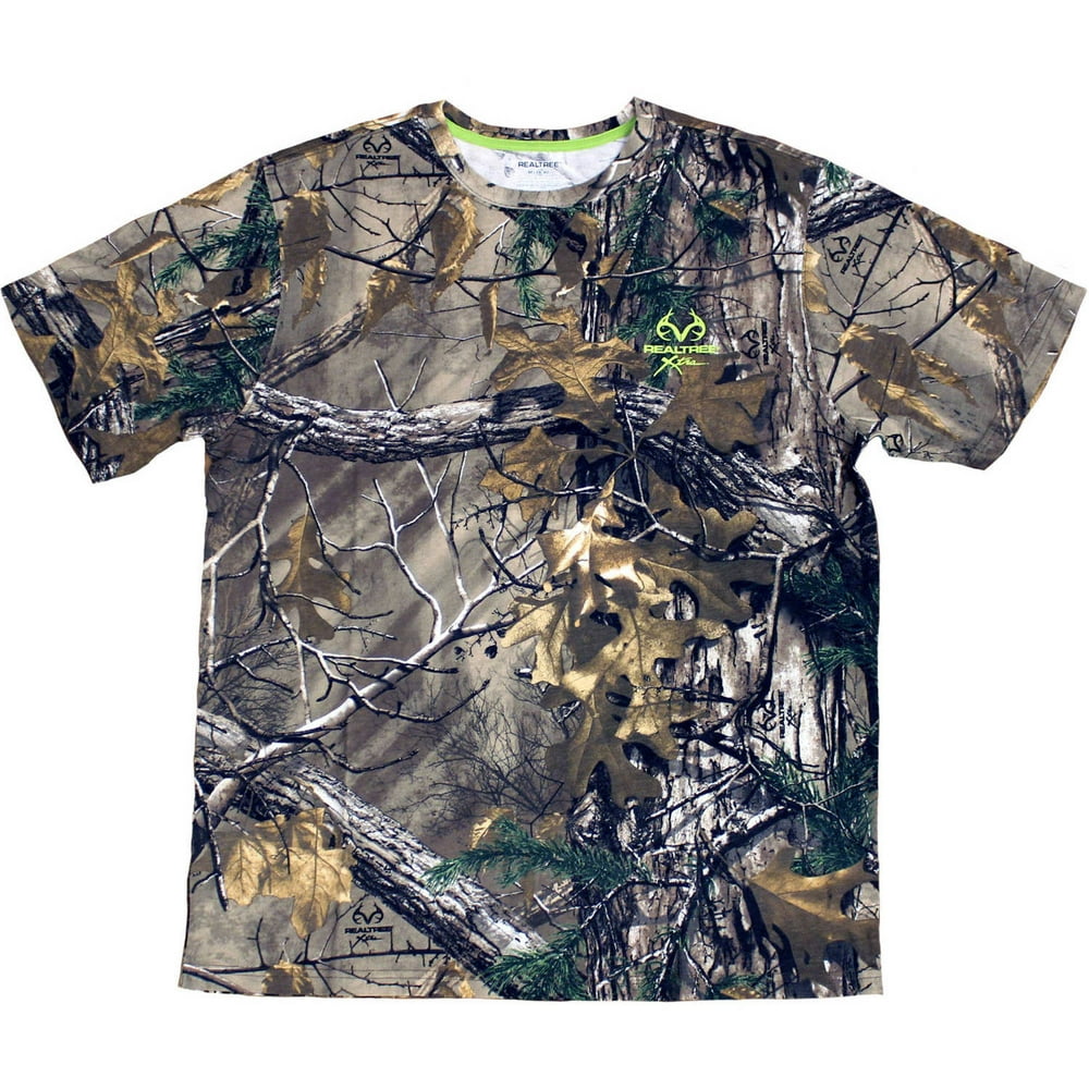Realtree - Men's Short Sleeve Camo Tee, Available in Multiple Patterns ...