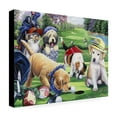 thumbnail image 3 of Trademark Fine Art Jenny Newland Golfing Puppies Canvas Wall Art - 18x24, 3 of 5