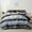Blue, variant on Davulos 7 Piece Bed in a Bag Stripe Comforter Set Queen Size White Grey Navy Patchwork Striped Comforter and Sheet Set, All Season Soft Microfiber Complete Bedding Sets