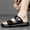 Black, variant on Japanese Style Easy Men'S Casual Sandals Solid Color Minimalist Version Low-Key Gentle Daily Home Wear