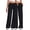 2Pack-Black, variant on Women's Straight Leg Low rise Sweat Pants Wide Leg Sweatpants Drawstring Elastic Low Waist Pants with Pockets