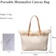 thumbnail image 3 of LHSHID Tote Bag for Women Cute Canvas Shoulder Bag Summer Vibe Beach Bag Casual Handbag Bohemian Hobo Bag with Tassels, 3 of 6