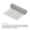 thumbnail image 3 of Uxcell 7 Inch Wide 5 Yard Lace Ribbon Floral Pattern Gray Lace Trim Ribbon for Sewing Making, and DIY Crafts, 3 of 5