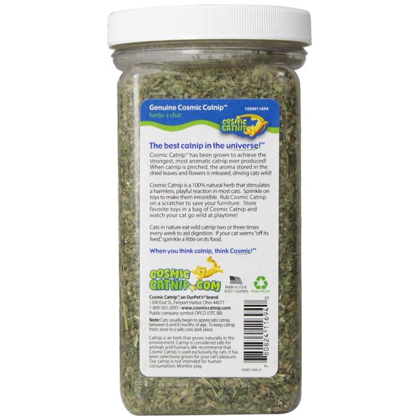 Cosmic Catnip Genuine Catnip Cat Treat, 3 oz.