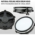 thumbnail image 6 of LyxJam Electric Drum Kit 7 Pack Mesh Fabric Black with Responsive Sounds and Polyphony, 6 of 8