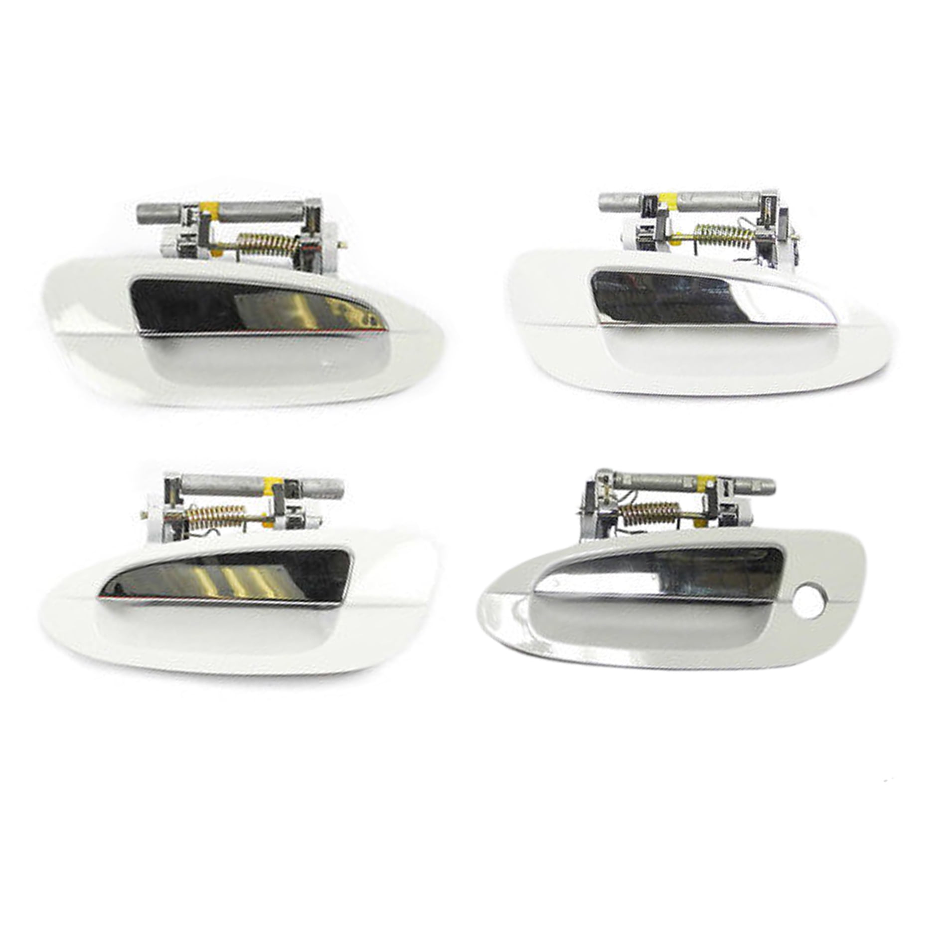 Automotive Door Handle Set 4pcs Qm1 Cloud White Chrome Ds346 For