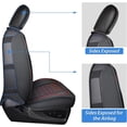 thumbnail image 6 of Nilight Car Seat Covers Custom Fit 2009-2024 Ram 1500 and 2010-2024 Ram 2500 3500 Crew Cab Mega Cab Waterproof Leather Cushion for Pickup Truck (Full Set, 2 Front Seats and 3 Rear Seats), 6 of 7