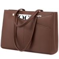 thumbnail image 1 of Bolsa para portátil LOVEVOOK de piel impermeable de 15.6 pulgadas para mujer, 1 of 7