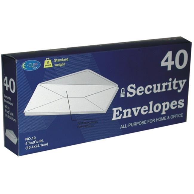 DDI 1285257 Security Envelopes 40 count 10 Case of 24 Walmart