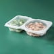 thumbnail image 5 of Contenedor de condimentos de 2 compartimentos contenedor dividido desechable para viaje Picnic, 5 of 8